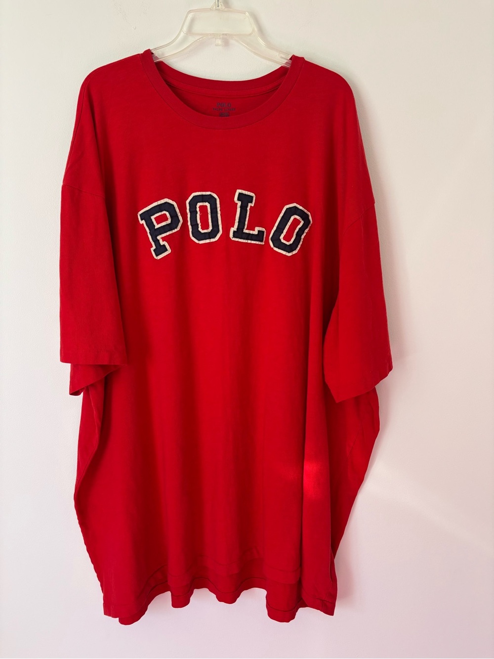 Ralph Lauren Red 'POLO' Appliqué Crewneck T-Shirt 4XL T